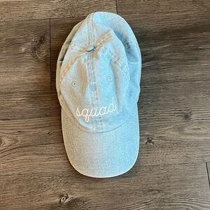 Denim baseball hat